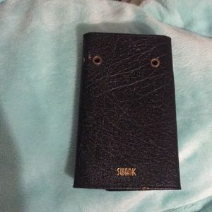 Swank brand leather key wallet valet keytainer